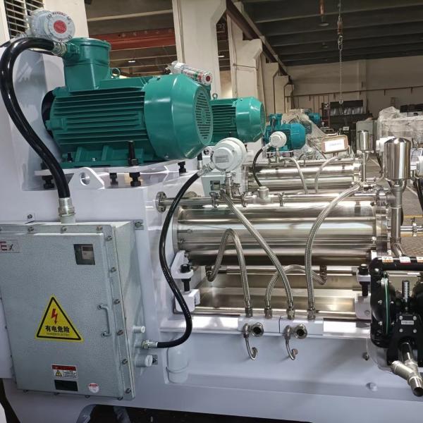 Coarse/ Finishing Grinding Horizontal Bead Mill Disc Type Static / Dynamic Discharge