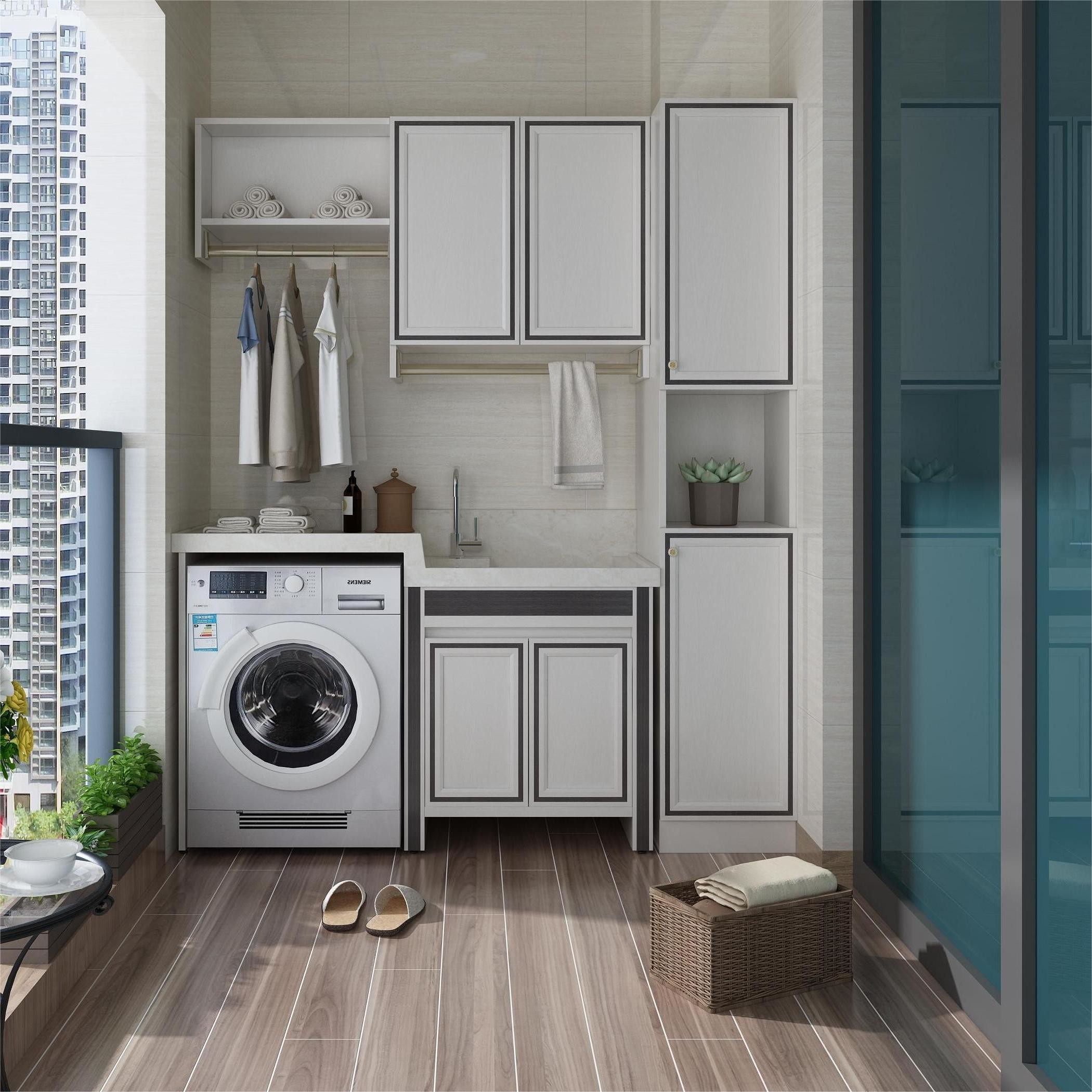 Apartment Laundry Sink Cabinet with Customized Waterproof Feature and Modern Design