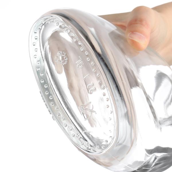 Manuseio da superfície Estampagem a quente 700 ml Vinho Vidro transparente Garrafa de licor para garrafas pequenas de 750 ml
