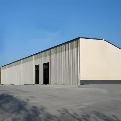 Steel Frame Prefab Building Construction , Long Span Steel Construction Warehouse