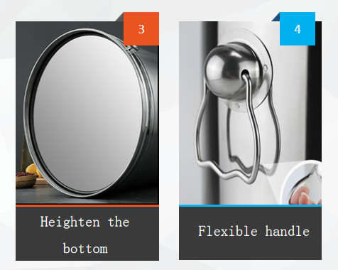 бочонок молока барабанчика нержавеющей стали зерна ведра хранения бочонков меда 25L