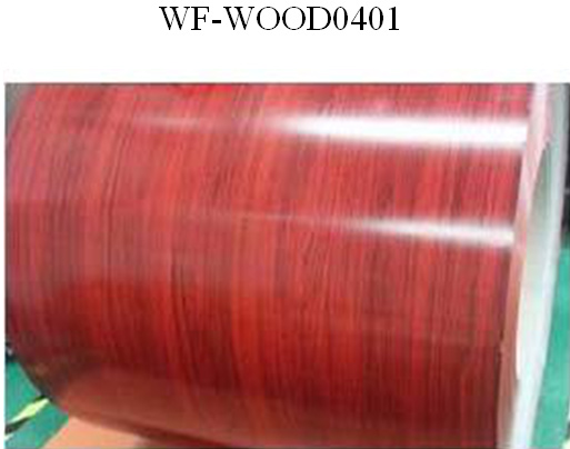 Wood Patterned Painted Aluminum Coil Fire Resistance DX5ID Grade
