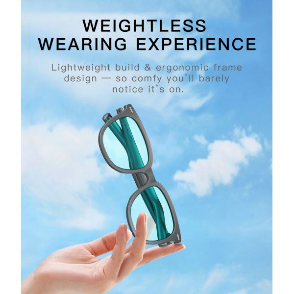 AG11 HD Mirror-like Color Change AI Smart Glasses Commuting, Outdoor, Office Voice Assistant App Control Real-time Translation
