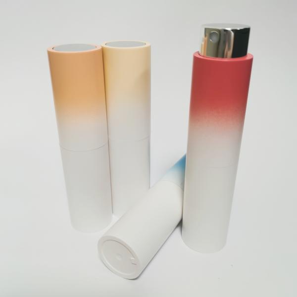 8ML ABS Outer Shell Gradient Color Glass Inner Bottle High quality Refillable Perfume Bottle