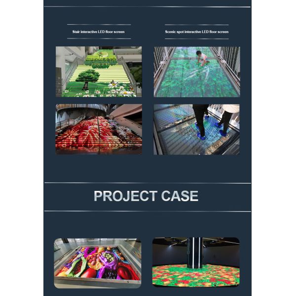 Customized Led Interactive Floor Screen Waterproof Interactive Screen Led Stage Floor Screen