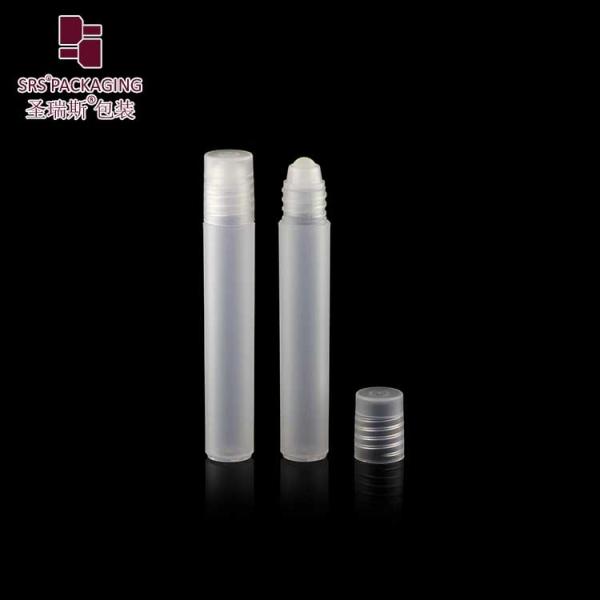 8ml White Plastic Roll On Bottle for Essential Oil Matte Finish Screw on Cap