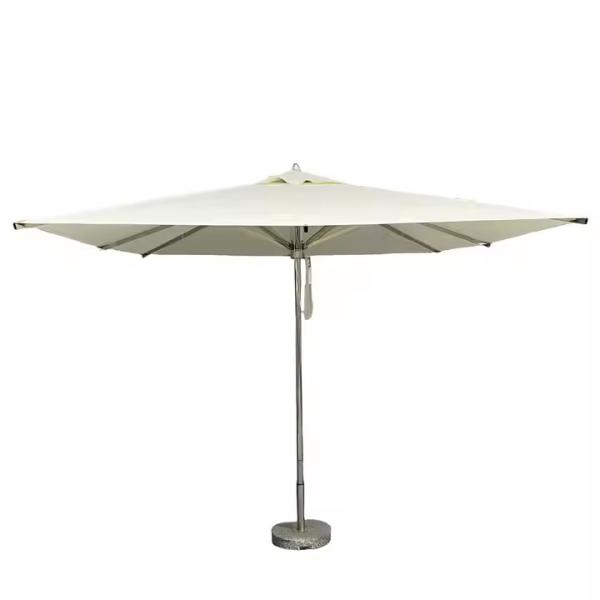 Heavy duty market umbrella luxury star hotel round Outdoor umbrella Stainless steel patio umbrella parasol--2093