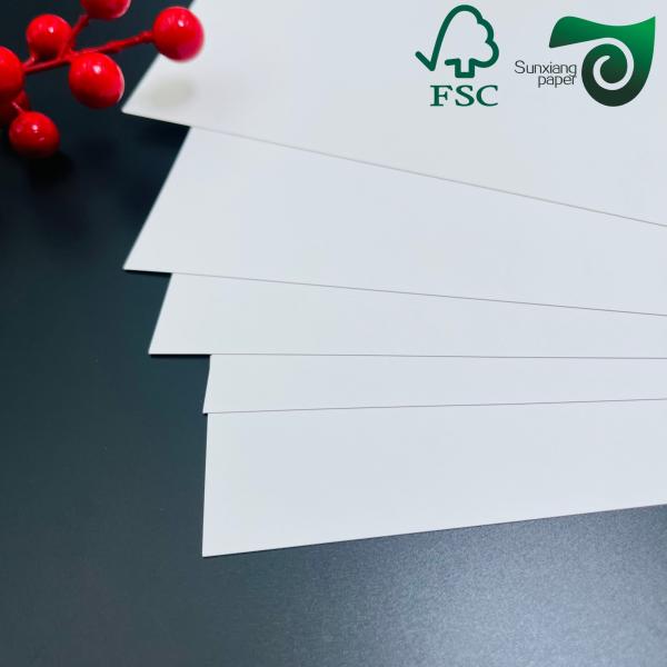 250gsm 300gsm One Sided Coated FBB Board 700mm 1000mm Ideal For Cosmetics Packaging FSC