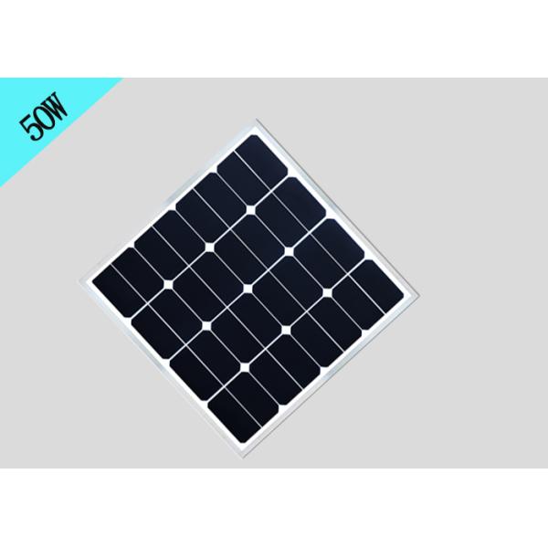18V 50w LED Street Light Solar Panels Monocrystalline PET/ETFE/ Tempered Glass
