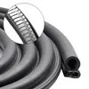 Rubber U-Shaped Edge Protection Trim Sealing Strip with Steel Bone for Cars Cabinets Machinery