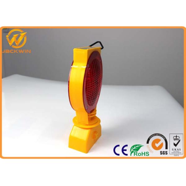 360 Degree Swivel Double Lens LED Solar Panel 0.3W Traffic Warning Lights