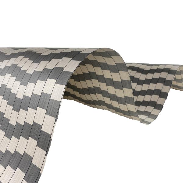 Parquet de madeira exótico com revestimento de lã DIY para revestimento de parede