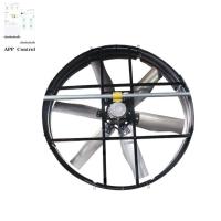 Ventilador de painel industrial com material de estrutura de PE de camada dupla de resistência