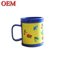 OEM de plástico de dibujos animados Cute Cup / Modelo 3D Taza de plástico transparente