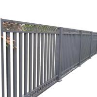 Cadre revêtu de poudre 304ss Modern Design Métal Galvanisé Aluminium Clôture en acier