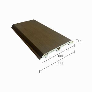 Hollow WPC Outdoor Wall Panels ASA Coextrusion Waterproof Eco-Friendly Exterior House Cladding