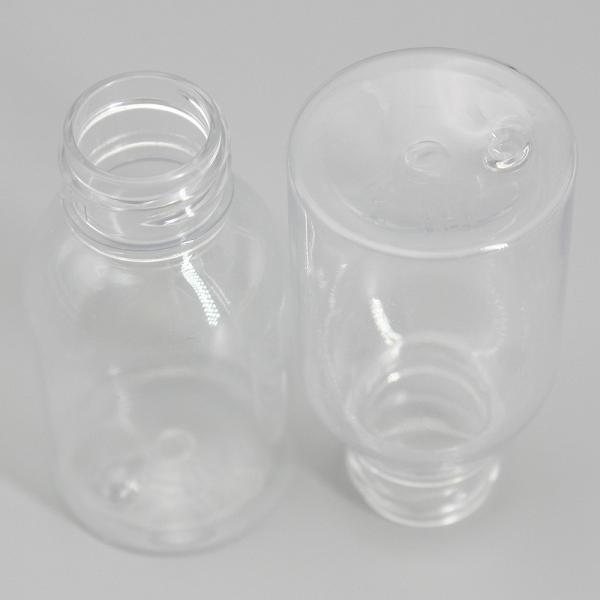 30ml PET Clear Plastic Bottle Mini Round Travel Lotion Essence Spray Cosmetic Packaging Bottle 1oz Small Sample Pocket B