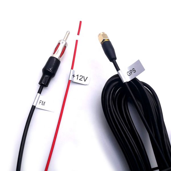 Car GPS + FM Combination External Shark Fin Antenna with 28dBi Gain for Universal Fitment Signal Boost
