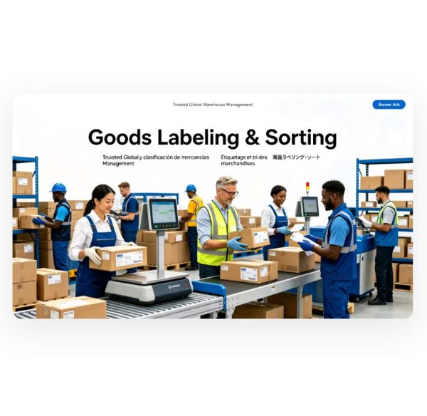 Standard Warehouse And Fulfillment Services Goods Labeling & Sorting Service