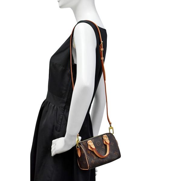 Small Classic Designer Monogram Bag NANO SPEEDY Louis Vuitton M81085