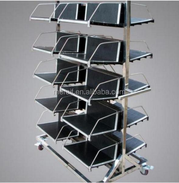 Factory price wholesale SMT PCB STORAGE CART,ESD PCB TROLLEY