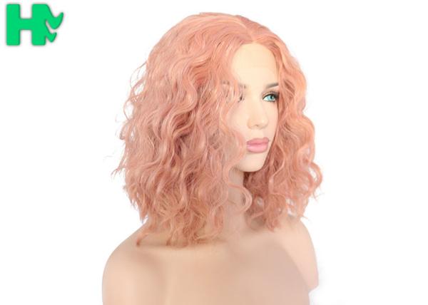 Natural Wavy Short Bob Cosplay Heat Resistant Fiber Hair Synthetic Wigs For Women