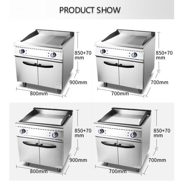 High Power 380V 12kw Electric Kitchen Griddle