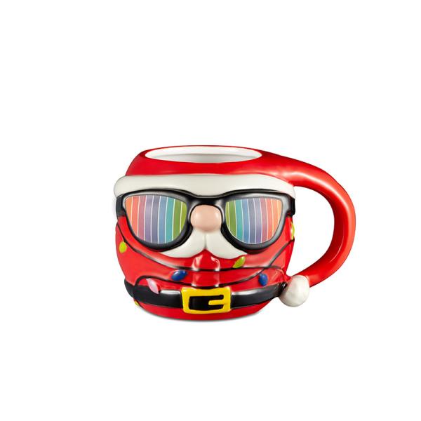 Вибрирующая керамическая чайная кружка с персонализированными кофейными кружками Рождественская керамическая красочная кружка