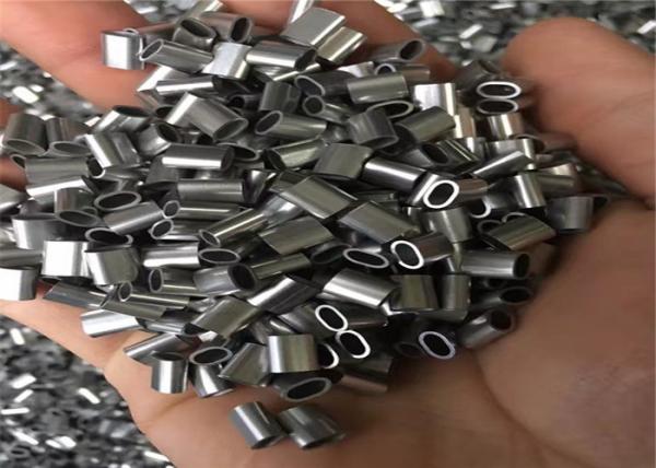 Acessórios das extremidades de olho do cabo de AISI304 2mm para a malha de aço inoxidável do cabo