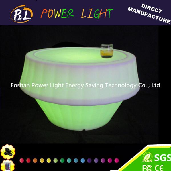 Portable Bar Tables With 5V Voltage , Colors change LED Bar Furniture