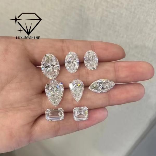 LuxuryShine VVS-VS Asscher Shape Lab Grown Diamond 0.1-10CT D-F Color white diamond With IGI Certificate 3EX Cut Stones