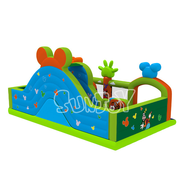 Double Stitched Mickey Park Inflatable Playground Slides