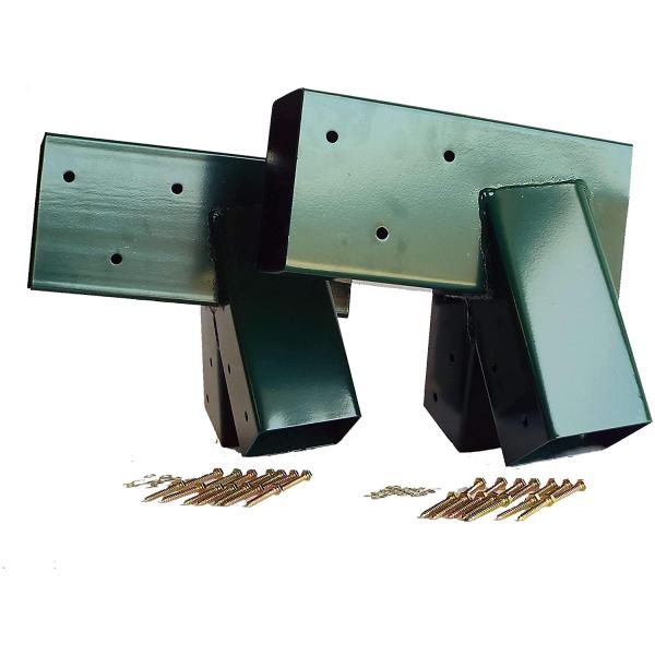 Серебряный финиш Swing Set Bracket со всем монтажным оборудованием Средний бракет