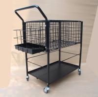 haut chariot 370mm large d'enseignement de tennis de boule de Ballport 325 de support de stockage d'article de sport de 800mm, couleur noire