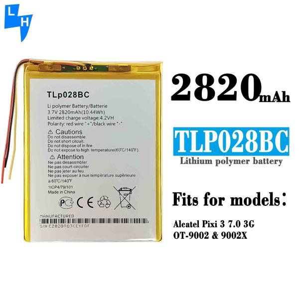 TLP028BC Batería para Alcatel Pixi3 7.0 028B2 9002 OT9002 OT8055 OT8057 2820mAh 3.7V