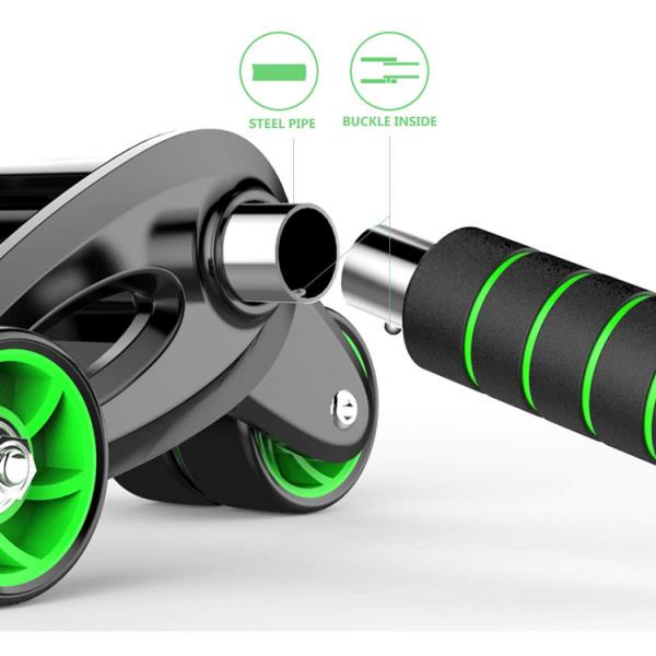 ABS Steel Foam Home Fitness Equipment ,  AB Wheel Roller Kit with Resistance Band Knee Pad