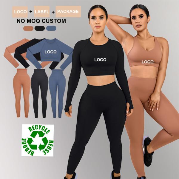 Recycled Sportswear Activewear Eco-Friendly Yoga Set for Women Leggings Fitness Set