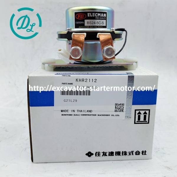 EexcavaStart Sumitomo KHR2112 24V Battery Relay for SH200-6 Excavator