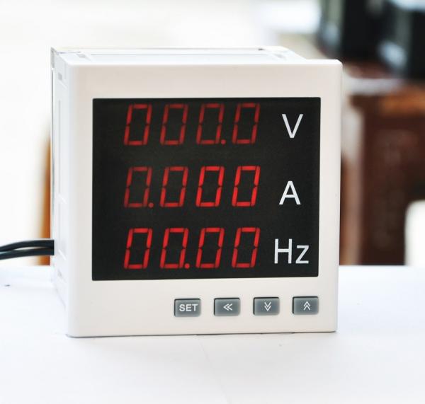 Ac220v Multifunction Energy Meter , 120*120mm Multifunction Power Meter Adjustable Transformation Ratio