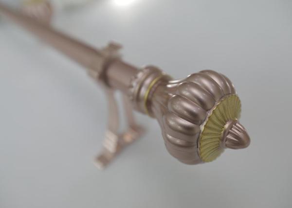 Decorative Dining Room 19mm Black Curtain Pole Finials