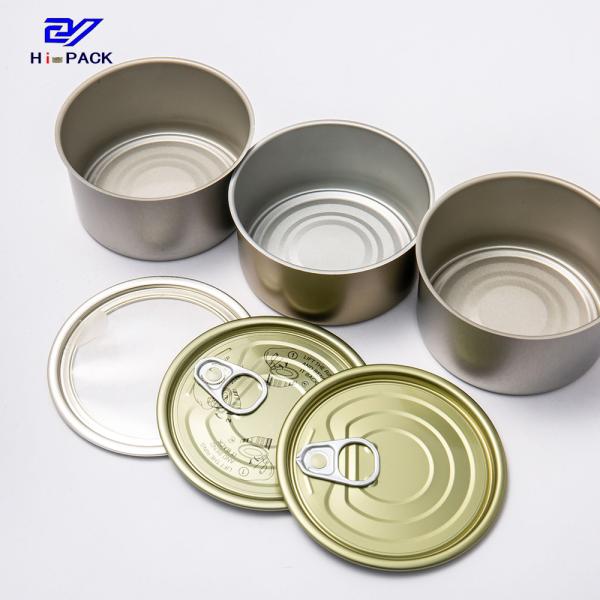 Silver Or Customized 180ml Tinplate Can D83x38mm Metal Packaging For Food