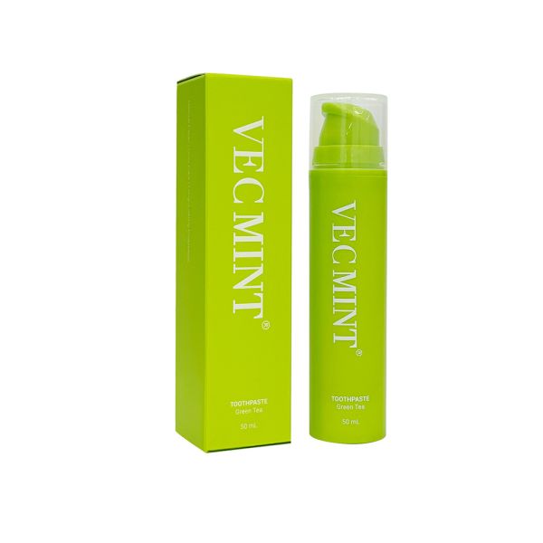 Green Tea Toothpaste VECMINT - Vegan 100% Natural Chemical-Free Oral Care (50mL)