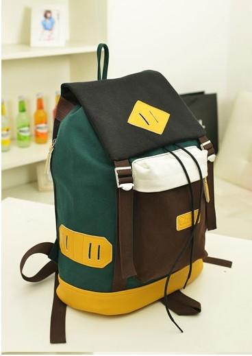 New fashion shoulder bag pig nose color bag Korean middle school students bag men's and women's bag travel bag