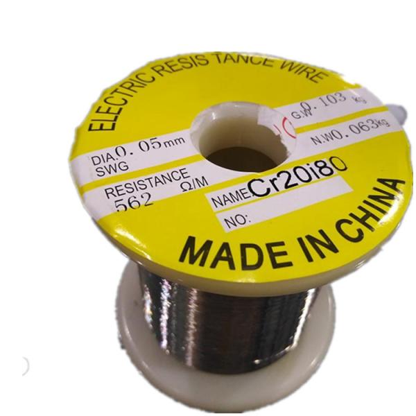 SWG 33 de la aleación 0.6m m del nicrom Ni80Cr20 alambre a prueba de calor 34 35 para el resistor del microprocesador