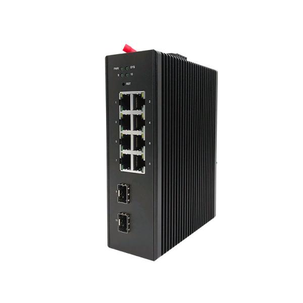 10 Ports Industrial Ethernet Switch 10M / 100M / 1000M 20G Switching Capacity
