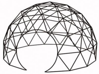 Good Ventilation Strong Steel Frame camping Dome Tent For Desert  Resorts