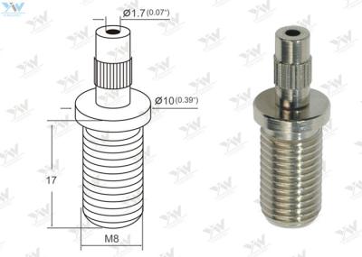 Material de bronze dos ganchos do cabo do teto da linha M8 masculina instalado completamente sem ferramentas