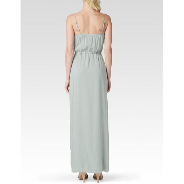 Women Floor Length strip summer maxi dress