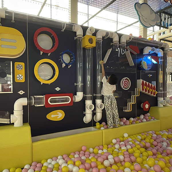 Panel de juego de la pared Haiber - Pared de escalada de madera ecológica para niños