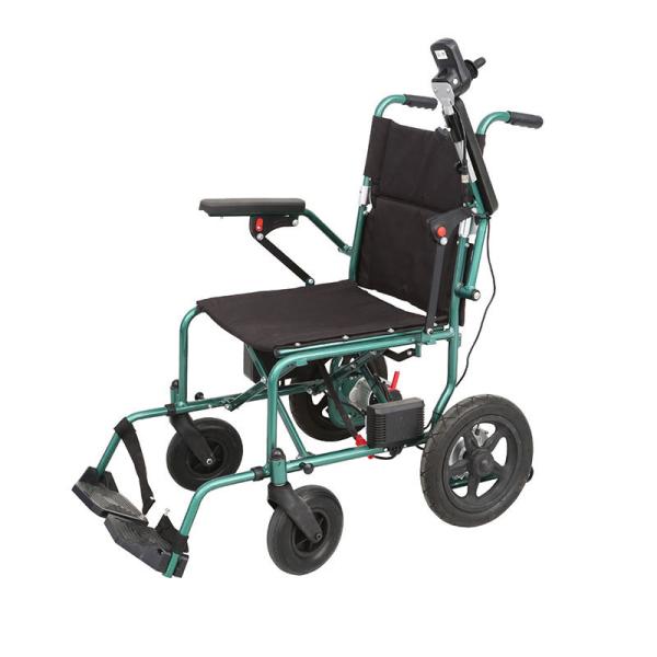 High Back Comfort Electric Wheelchair Lead Acid Battery 4 Wheel Scooter Portable Folding Electric Wheelchair